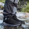 imageMens Waterproof Hiking Shoes Lightweight Comfortable Anti Slip Leather Walking Shoes for Outdoor Trekking Trailing CampingBlack