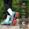 imageWomens Waterproof Hiking Shoes Lightweight NonSlip Trails Walking Shoes Outdoor SneakersBlue