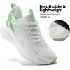 imageWomens Lightweight Running Shoes  Breathable Athletic Sneakers for Workout Gym ampamp Daily Walking Comfortable Cushioned Midsole with NonSlip DesignGreen