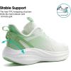imageWomens Lightweight Running Shoes  Breathable Athletic Sneakers for Workout Gym ampamp Daily Walking Comfortable Cushioned Midsole with NonSlip DesignGreen