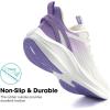 imageWomens Supportive Running Shoes with Cushioning Support Lightweight Breathable Sneakers for Walking Jogging Workouts ampamp TravelPurple