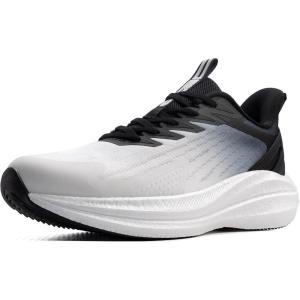 imageWomens Running Shoes Lightweight Cushioned Sneakers for Walking Jogging Travel Gym  Breathable Mesh Soft Sole Stylish FitBlack