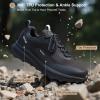 imageWaterproof Hiking Shoes for Men Lightweight ampamp Breathable Walking Sneaker for AllTerrain OutdoorBlack