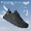 imageWaterproof Hiking Shoes for Men Lightweight ampamp Breathable Walking Sneaker for AllTerrain OutdoorBlack