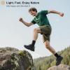 imageWaterproof Hiking Shoes for Men Lightweight ampamp Breathable Walking Sneaker for AllTerrain OutdoorBlack