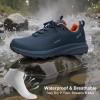 imageWaterproof Hiking Shoes for Men Lightweight ampamp Breathable Walking Sneaker for AllTerrain OutdoorBlue