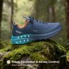 imageWaterproof Hiking Shoes for Men Lightweight ampamp Breathable Walking Sneaker for AllTerrain OutdoorBlue