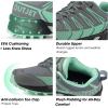 imageWomens Lightweight Hiking Shoes Breathable NonSlip Trails Outdoor SneakersGreen