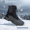 imageMens Insulated Snow Boots Winter Waterproof Warm Fur Lined BootBlack