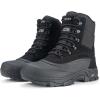 imageMens Insulated Snow Boots Winter Waterproof Warm Fur Lined BootBlack
