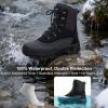 imageMens Insulated Snow Boots Winter Waterproof Warm Fur Lined BootBlack