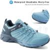 imageWomens Waterproof Hiking Shoes Quick Laces Lightweight Comfortable NonSlip Trails Outdoor Sneakers