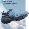 imageWomens Waterproof Hiking Shoes Quick Laces Lightweight Comfortable NonSlip Trails Outdoor Sneakers