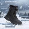 imageMens Waterproof Winter Snow Boots Insulated Warm Fur Lined Lightweight ampamp Comfortable