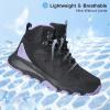 imageWomens Hiking Boots Waterproof and Lightweight Comfortable Walking Outdoor BootsBlack