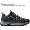 imageWomens Lightweight Hiking Shoes Breathable NonSlip Trails Outdoor SneakersBlack