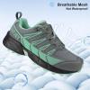 imageWomens Lightweight Hiking Shoes Breathable NonSlip Trails Outdoor SneakersGreen