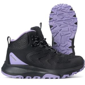 imageWomens Hiking Boots Waterproof and Lightweight Comfortable Walking Outdoor BootsBlack