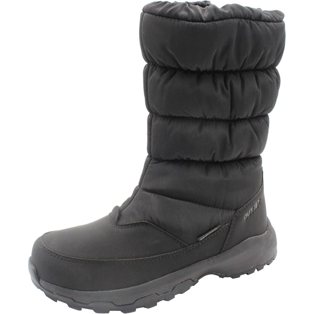 imageWomens Winter Waterproof Snow Boots Lightweight Faux Fur Lined Boot