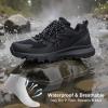 imageMens Waterproof Hiking Shoes AllTerrain Lightweight Breathable Trekking Anti Slip Outdoor Trails ShoesBlack