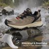 imageMens Waterproof Hiking Shoes AllTerrain Lightweight Breathable Trekking Anti Slip Outdoor Trails ShoesBrown