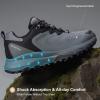 imageMens Waterproof Hiking Shoes AllTerrain Lightweight Breathable Trekking Anti Slip Outdoor Trails ShoesGrey