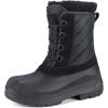 imageMens Winter Waterproof Shell Snow Boots Insulated Warm Fur Lined Hiking Boot
