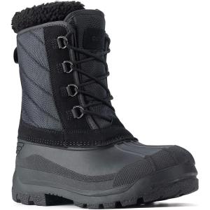 imageMens Winter Waterproof Shell Snow Boots Insulated Warm Fur Lined Hiking Boot