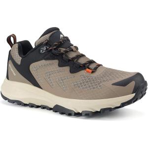 imageMens Waterproof Hiking Shoes Lightweight Breathable Anti Slip Outdoor Trails ShoesBrown