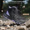imageWomens Waterproof Hiking Boots Lightweight Comfortable Trail Walking Outdoor BootsBlack