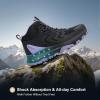 imageWomens Waterproof Hiking Boots Lightweight Comfortable Trail Walking Outdoor BootsBlack