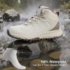 imageWomens Waterproof Hiking Boots Lightweight Comfortable Trail Walking Outdoor BootsWhite