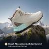 imageWomens Waterproof Hiking Boots Lightweight Comfortable Trail Walking Outdoor BootsWhite