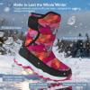 image:imageKids Waterproof Snow Boots Girls amp Boys Warm Comfortable NonSlip Winter BootsPink2