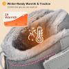 image:imageOUTJET Kids Waterproof Snow Boots Girls amp Boys Warm Comfortable NonSlip Winter BootsPink1