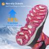 image:imageOUTJET Kids Waterproof Snow Boots Girls amp Boys Warm Comfortable NonSlip Winter BootsPink2
