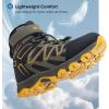 image:imageOUTJET Kids Waterproof Snow Boots Girls amp Boys Warm Comfortable NonSlip Winter BootsYellow