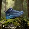 image:imageOUTJET Mens Waterproof Hiking Boots Lightweight Comfortable Outdoor Walking Trail Boots ShoesBlue