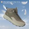 image:imageOUTJET Mens Waterproof Hiking Boots Lightweight Comfortable Outdoor Walking Trail Boots ShoesBrown
