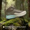 image:imageOUTJET Mens Waterproof Hiking Boots Lightweight Comfortable Outdoor Walking Trail Boots ShoesBrown