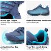 image:imageOUTJET Womens Waterproof Hiking Shoes Lightweight NonSlip Trails Walking Shoes Outdoor SneakersBlue