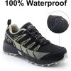 image:imageOUTJET Womens Waterproof Hiking Shoes Lightweight NonSlip Trails Walking Shoes Outdoor SneakersGrey