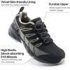 image:imageOUTJET Womens Waterproof Hiking Shoes Lightweight NonSlip Trails Walking Shoes Outdoor SneakersGrey