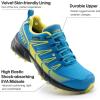 image:imageOUTJET Womens Waterproof Hiking Shoes Lightweight NonSlip Trails Walking Shoes Outdoor SneakersYellow