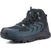 image:imageOUTJET Mens Waterproof Hiking Boots Lightweight Comfortable Outdoor Walking Trail Boots ShoesBlack1