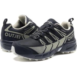 image:imageOUTJET Womens Waterproof Hiking Shoes Lightweight NonSlip Trails Walking Shoes Outdoor SneakersGrey