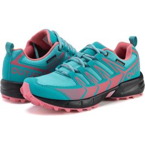 image:imageOUTJET Womens Waterproof Hiking Shoes Lightweight NonSlip Trails Walking Shoes Outdoor SneakersPink