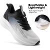 image:imageMens Lightweight Running Shoes  Breathable Athletic Sneakers for Workout Gym amp Daily Walking Comfortable Cushioned Midsole with NonSlip DesignBlack