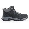 image:imageOUTJET Mens Waterproof Hiking Boots Lightweight Comfortable Leather Mid Ankle Outdoor Trekking BootBlack