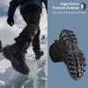 image:imageMens Waterproof Winter Snow Boots Insulated Warm Fur Lined Lightweight amp ComfortableBlack